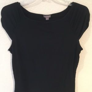 Ann Taylor Black cap sleeve top